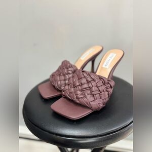 Chocolate Brown Steve Madden Faux Leather Stilettos Size 8 Like New 2